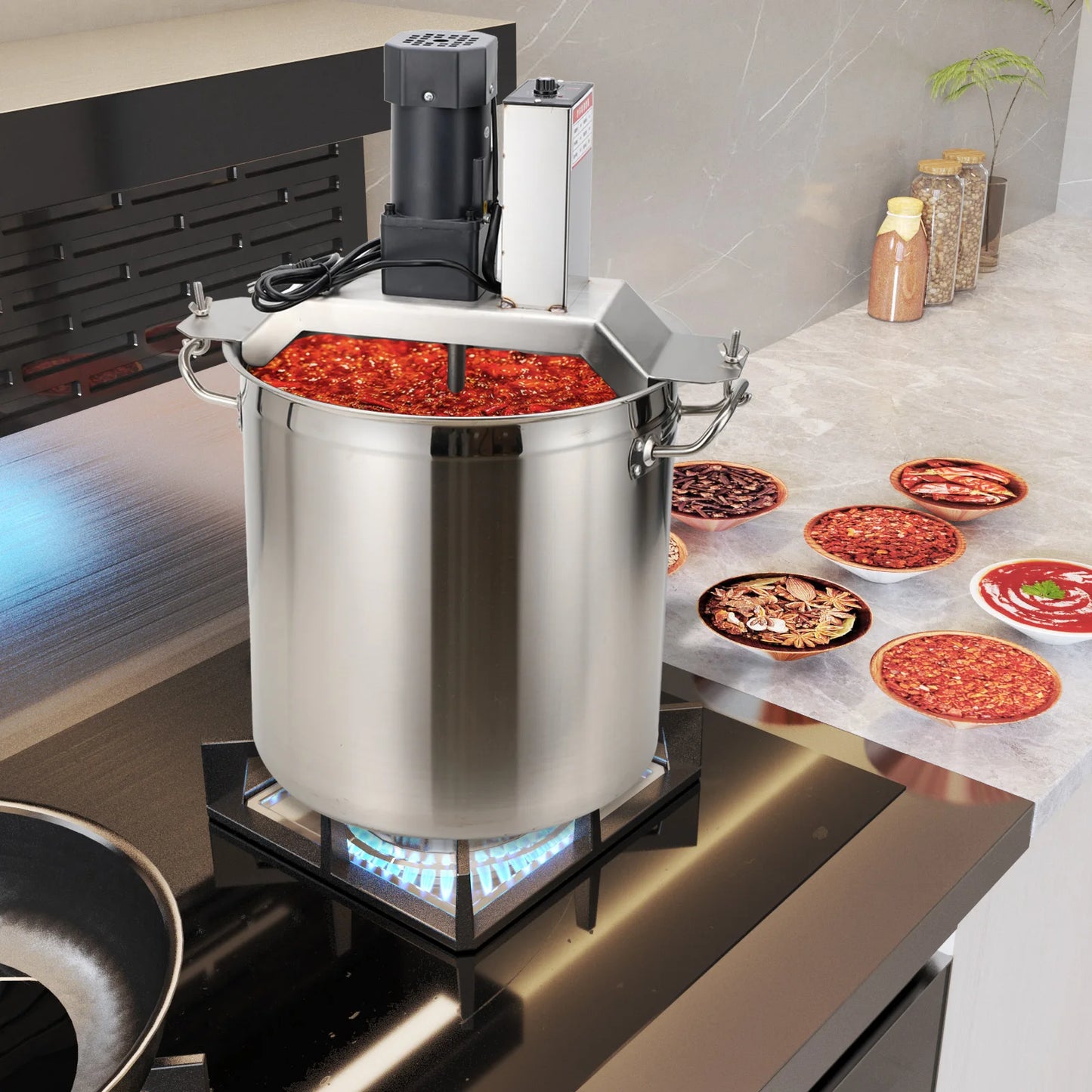 Industrial Cooking Kettle Machine 110V 40L For Hotels And Factories
