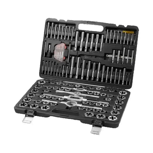 SucceBuy 116 Piece Tap And Die Set Metric SAE Taps Dies