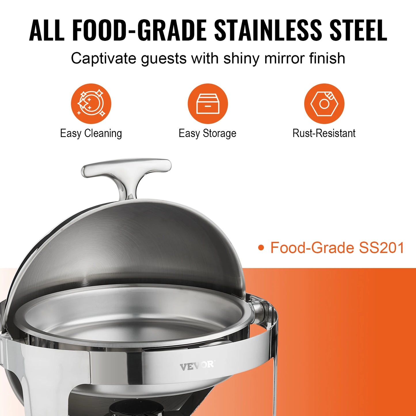 SucceBuy Stainless Steel Chafing Dish Buffet Set Two Pack