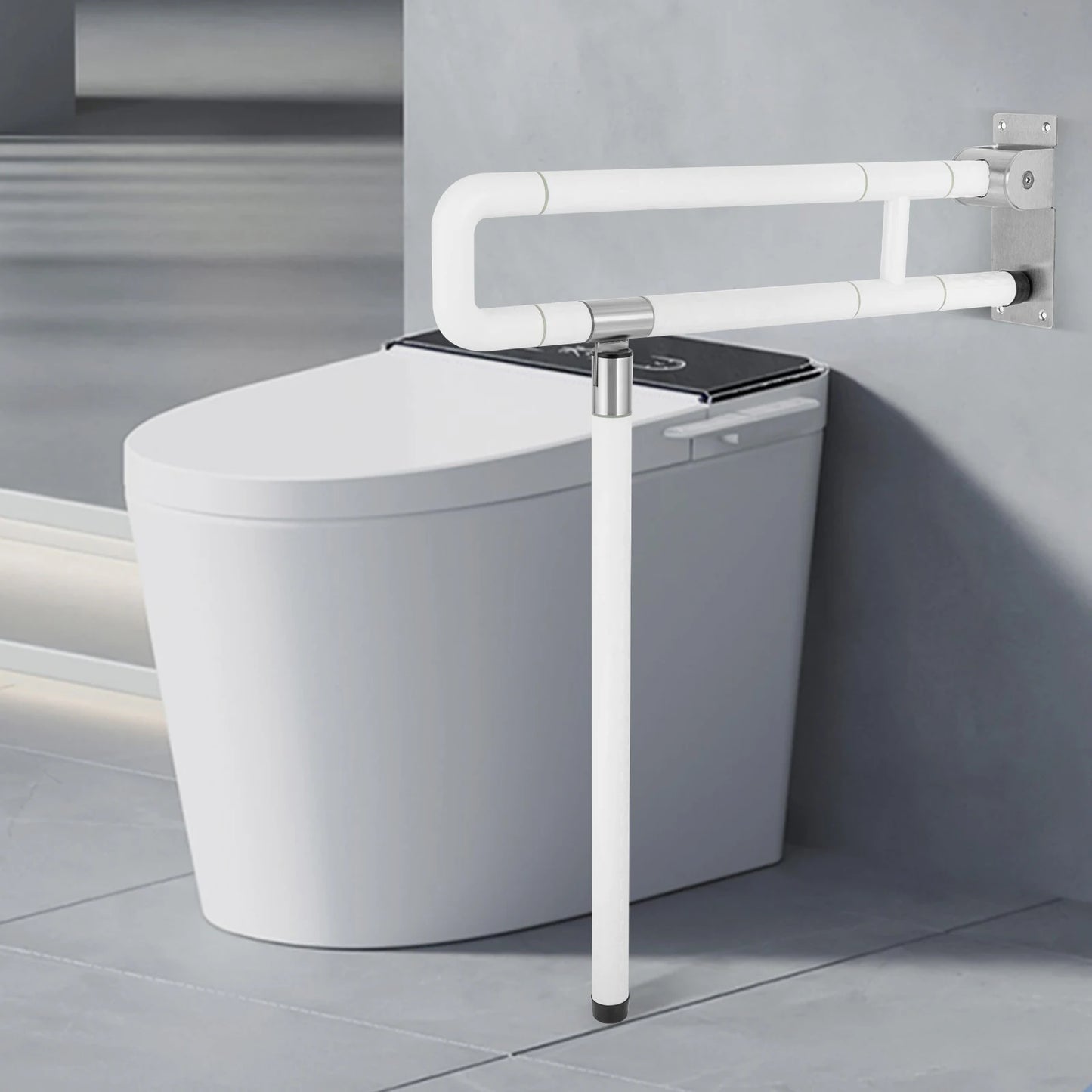 Toilet Grab Bar Non-Slip Foldable Drop-Down Rail Assist