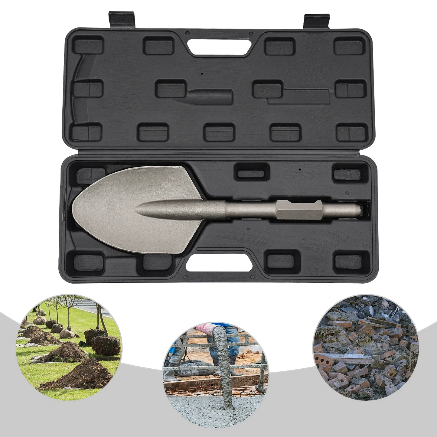 Bymaocar Demolition Hammer Shank Shovel Bit For Electric Jack Hammer