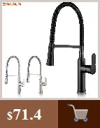 Bakala Deck Mounted Basin Faucet Single Hole Hot Cold Brass