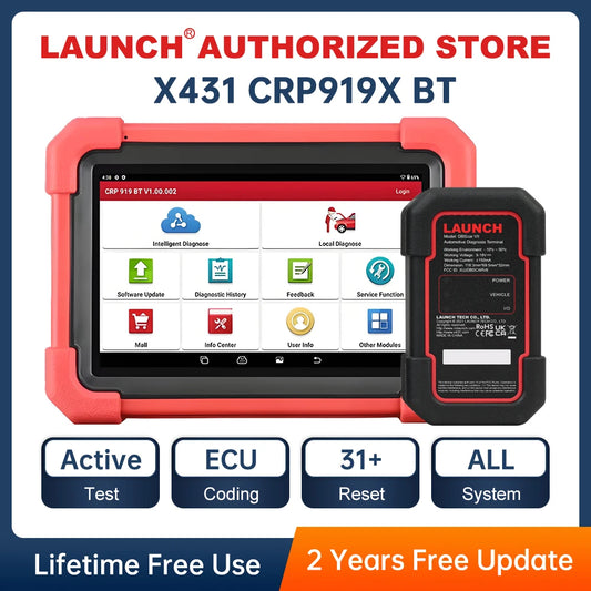 LAUNCH X431 CRP919X BT Car Diagnostic Tool OBD2 Scanner CANFD DOIP