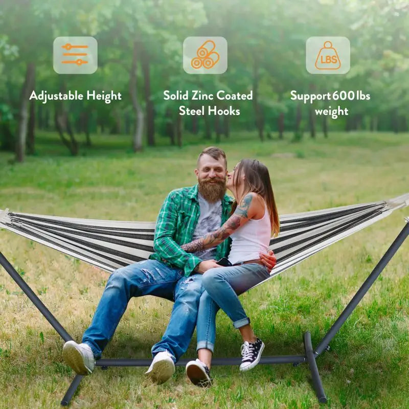Gyroor Adjustable Stand Hammock With Storage Bag For Outdoor Relaxation