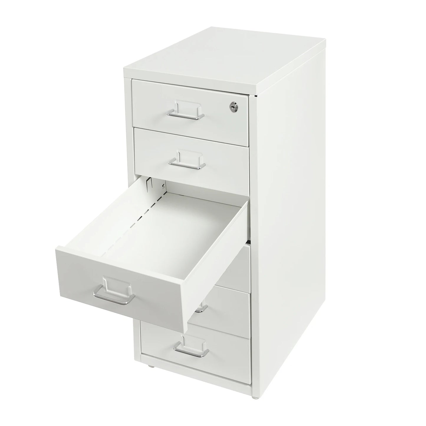 6 Drawer File Cabinet With Lock Metal Rolling Organizer For Office