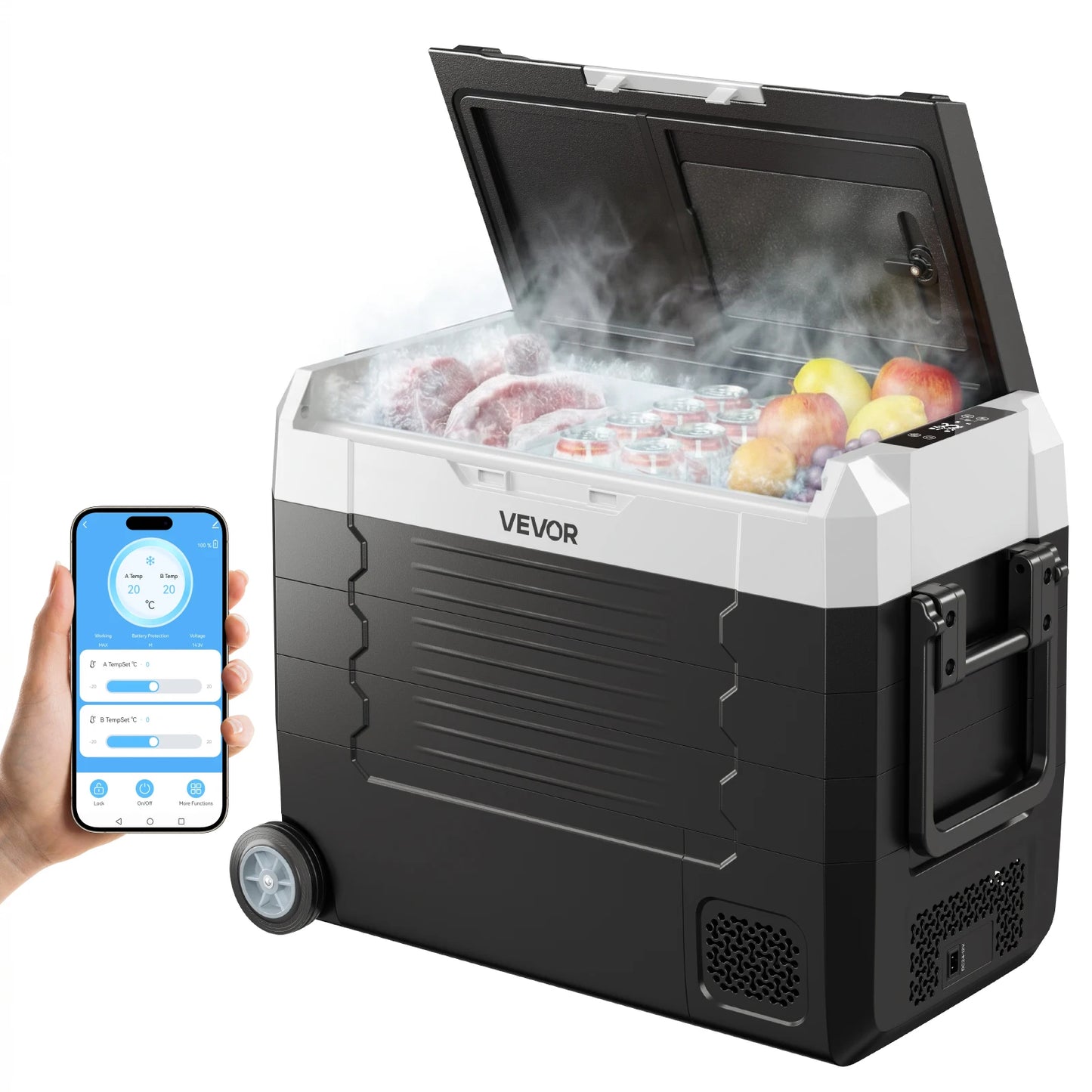 SucceBuy Portable Car Refrigerator Freezer Compressor Cooler For Camping
