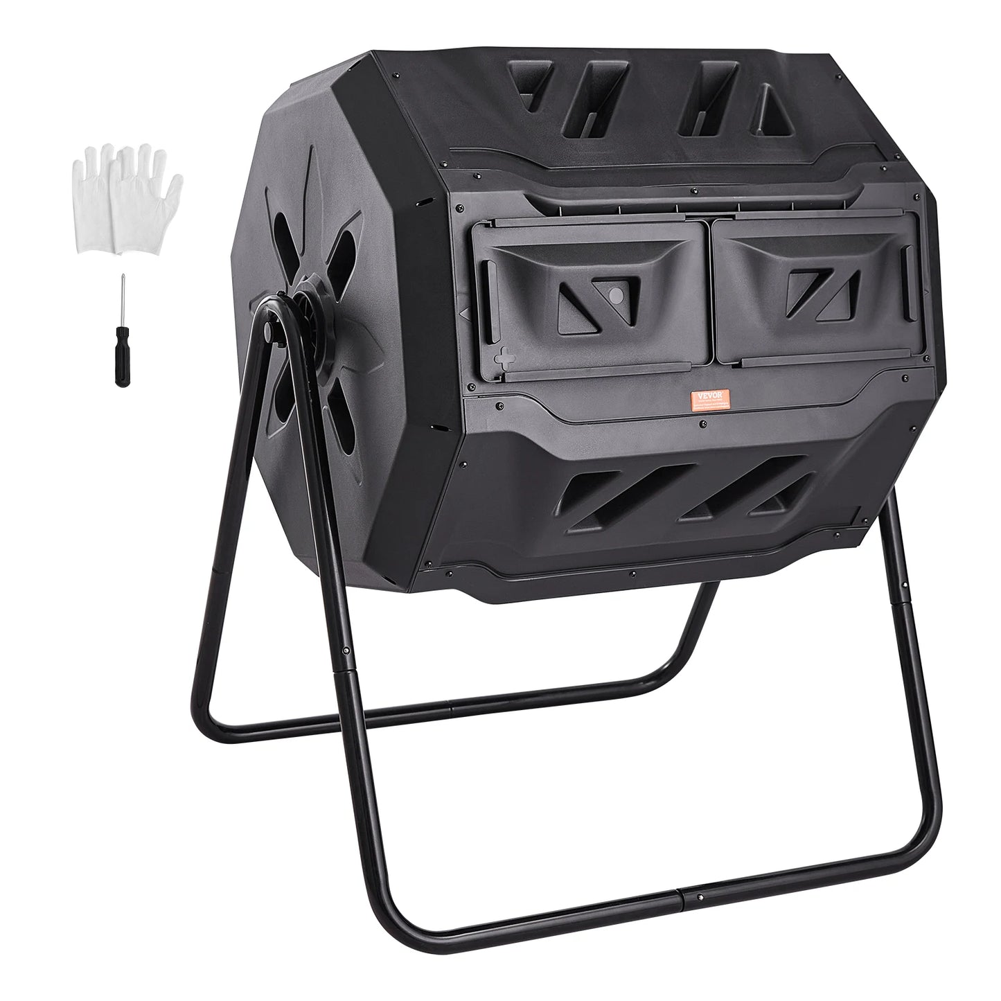 Dual Chamber Compost Bin Tumbler BPA Free for Garden