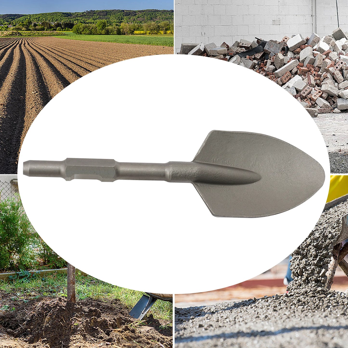 Bymaocar Demolition Hammer Shank Shovel Bit For Electric Jack Hammer