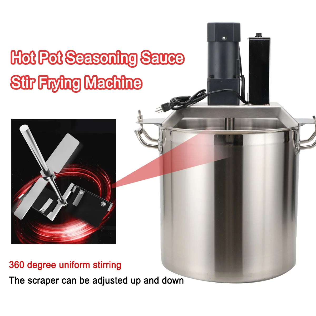 Industrial Cooking Kettle Machine 110V 40L For Hotels And Factories