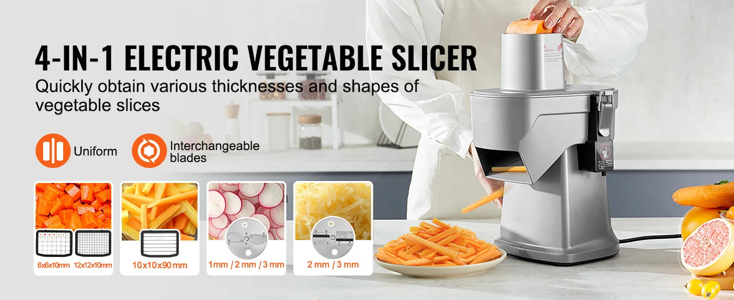 SucceBuy 4 In 1 Electric Vegetable Slicer And Chopper