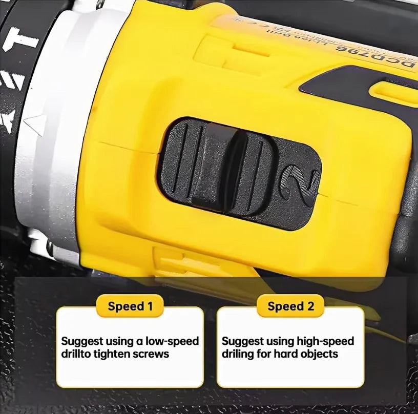 Cordless 21V Drill And Screwdriver Combo Kit For DIY