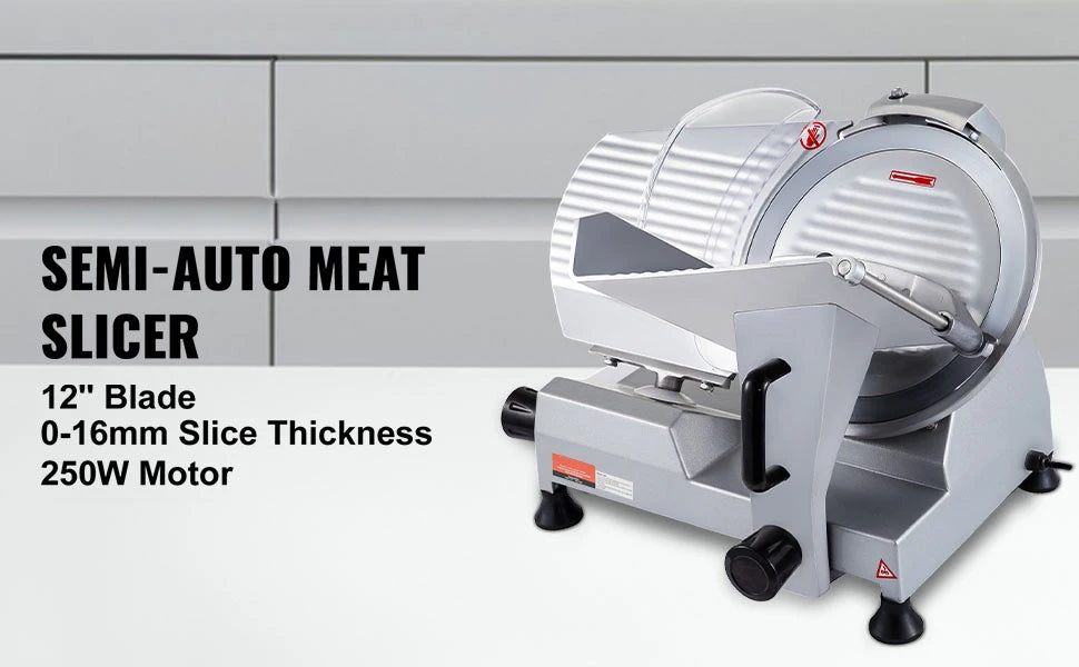 SucceBuy Commercial Meat Slicer 320W Electric Deli Slicer