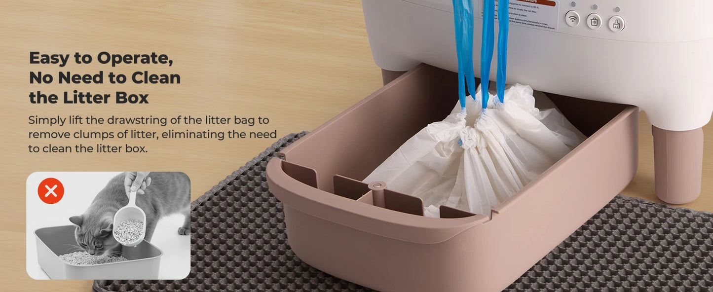 Lunapurr Automatic Self Cleaning Cat Litter Box With App Control