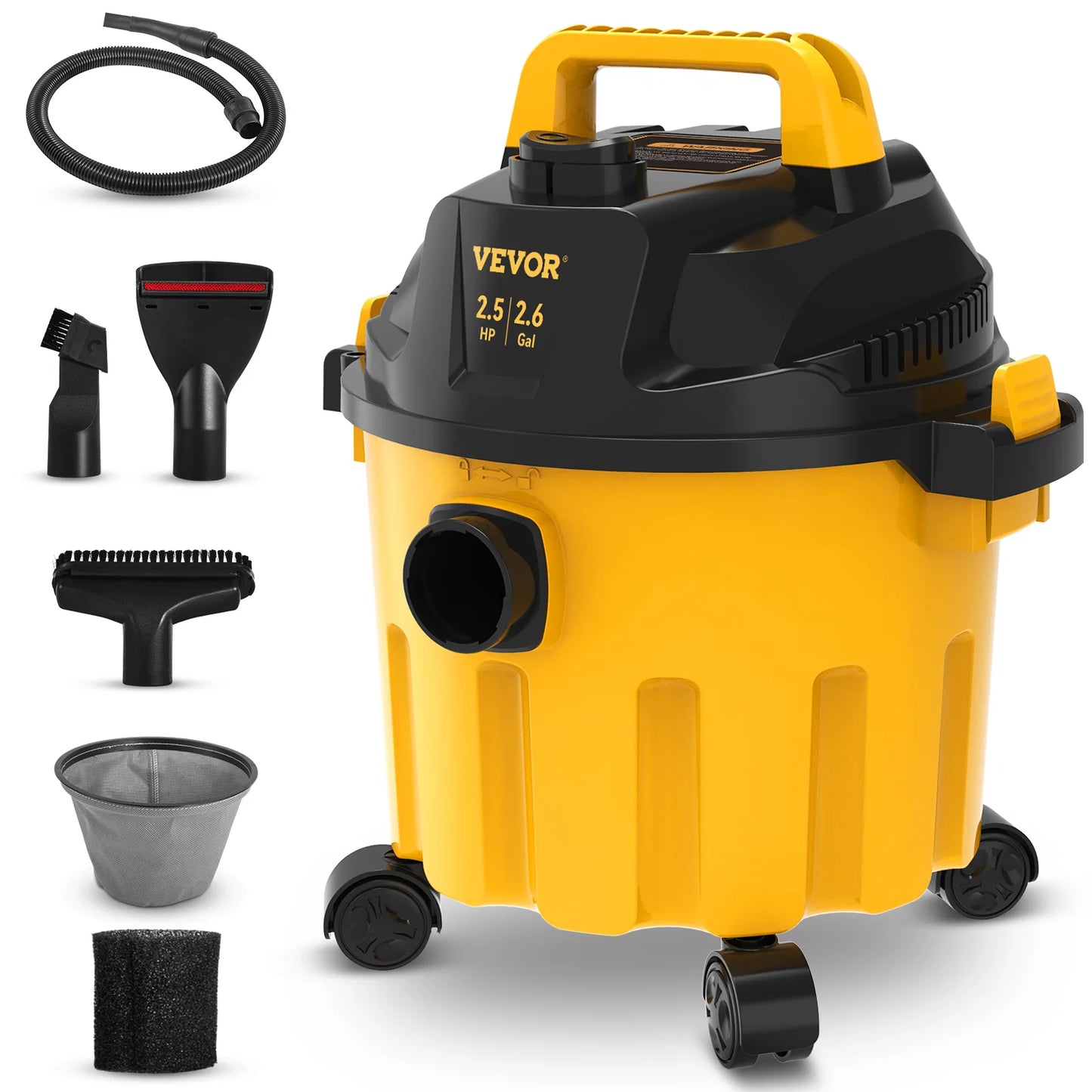 SucceBuy Wet Dry Shop Vacuum 3 In 1 Portable Blower And Attachments Storage