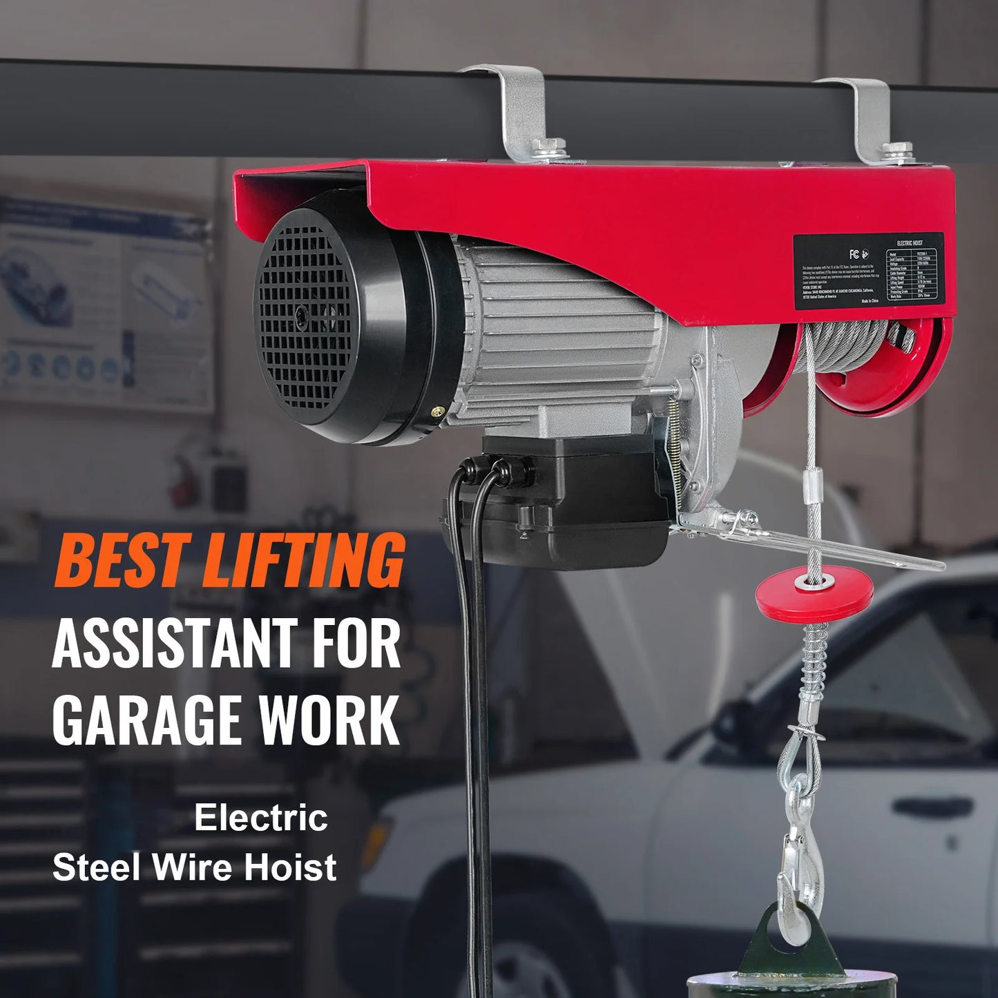 Electric Hoist 200-800kg With Remote Control For Cargo Lifting