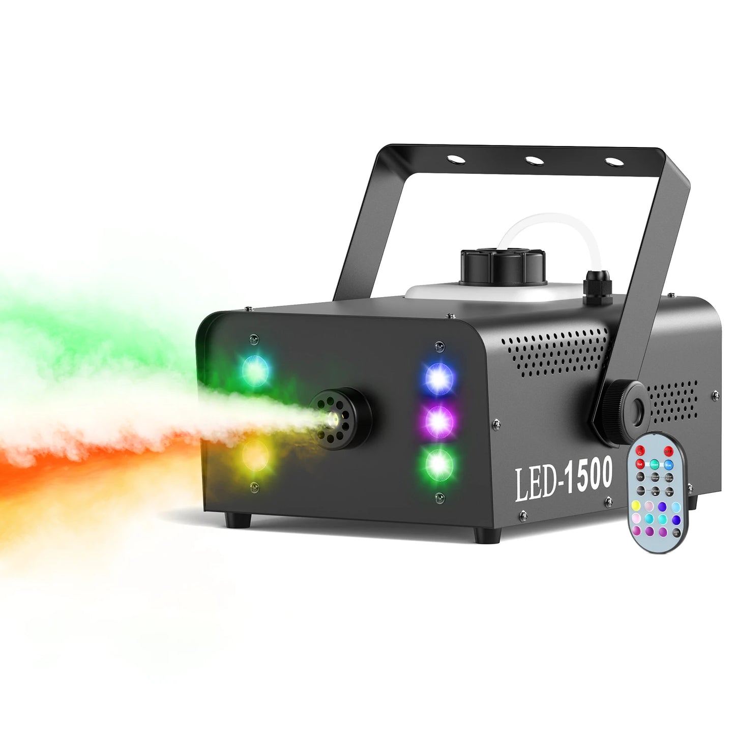 U'King 1500W Smoke Machine With 6 RGB LEDs And Remote Control