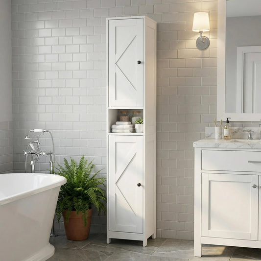 HiMISS Tall Narrow Bathroom Storage Cabinet With Anti Tip Kit