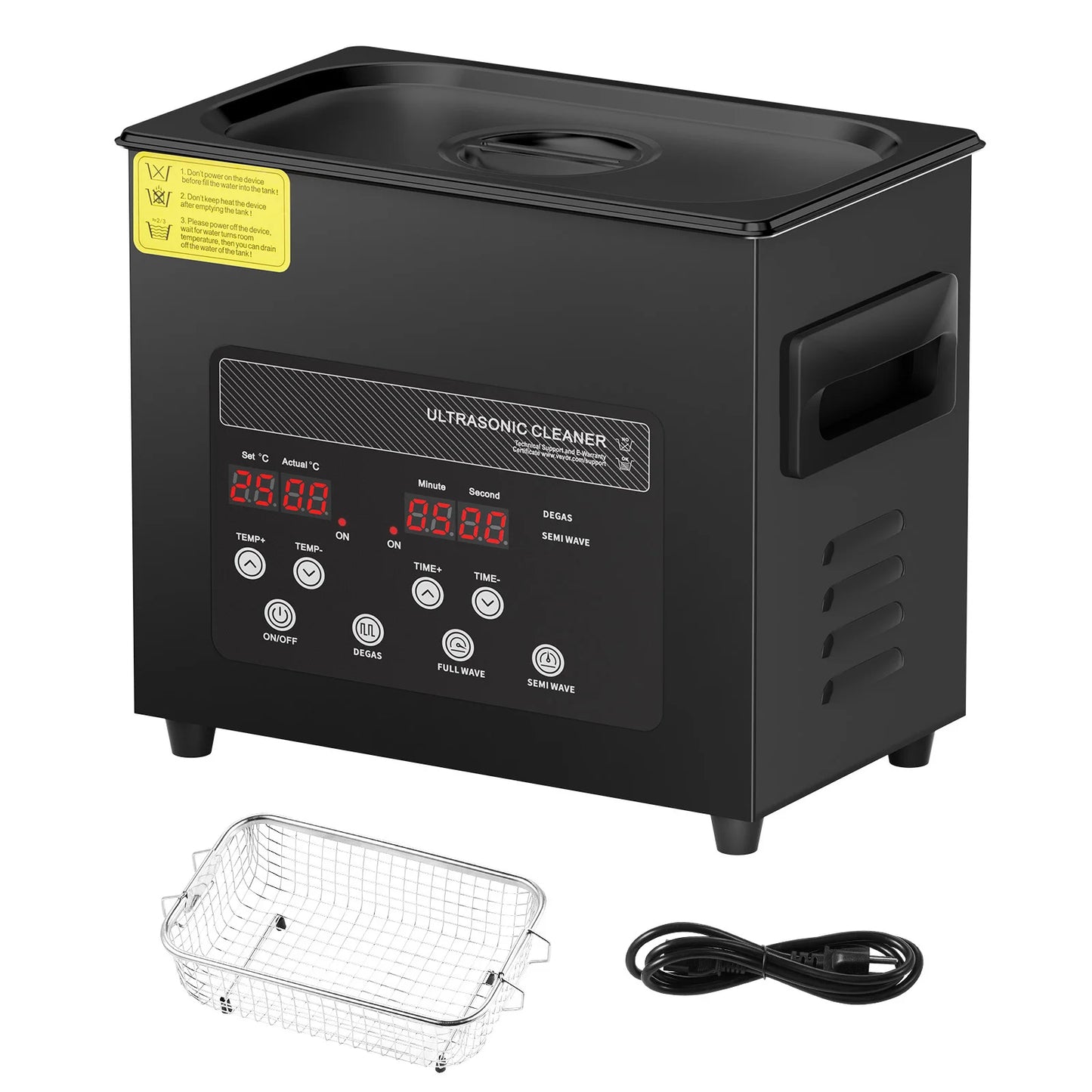 SucceBuy Ultrasonic Cleaner For Dishes And Home Appliances With Timer