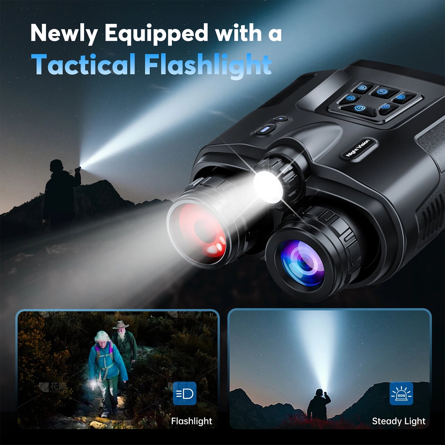 USB Rechargeable 4K Night Vision Infrared Binoculars