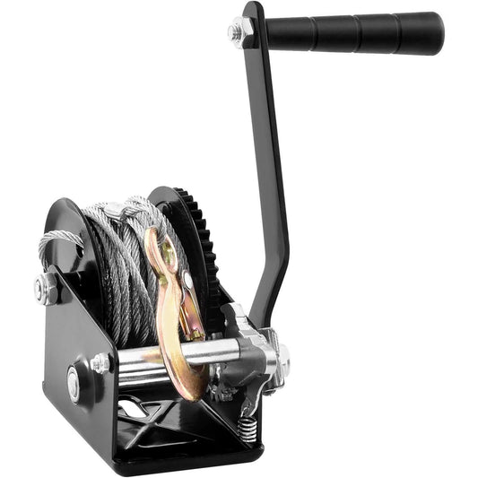 SucceBuy Hand Winch Heavy Duty Rope Crank With 2-Way Ratchet