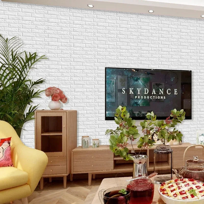 3D Imitation Brick Wall Stickers Removable Self-Adhesive Wallpaper