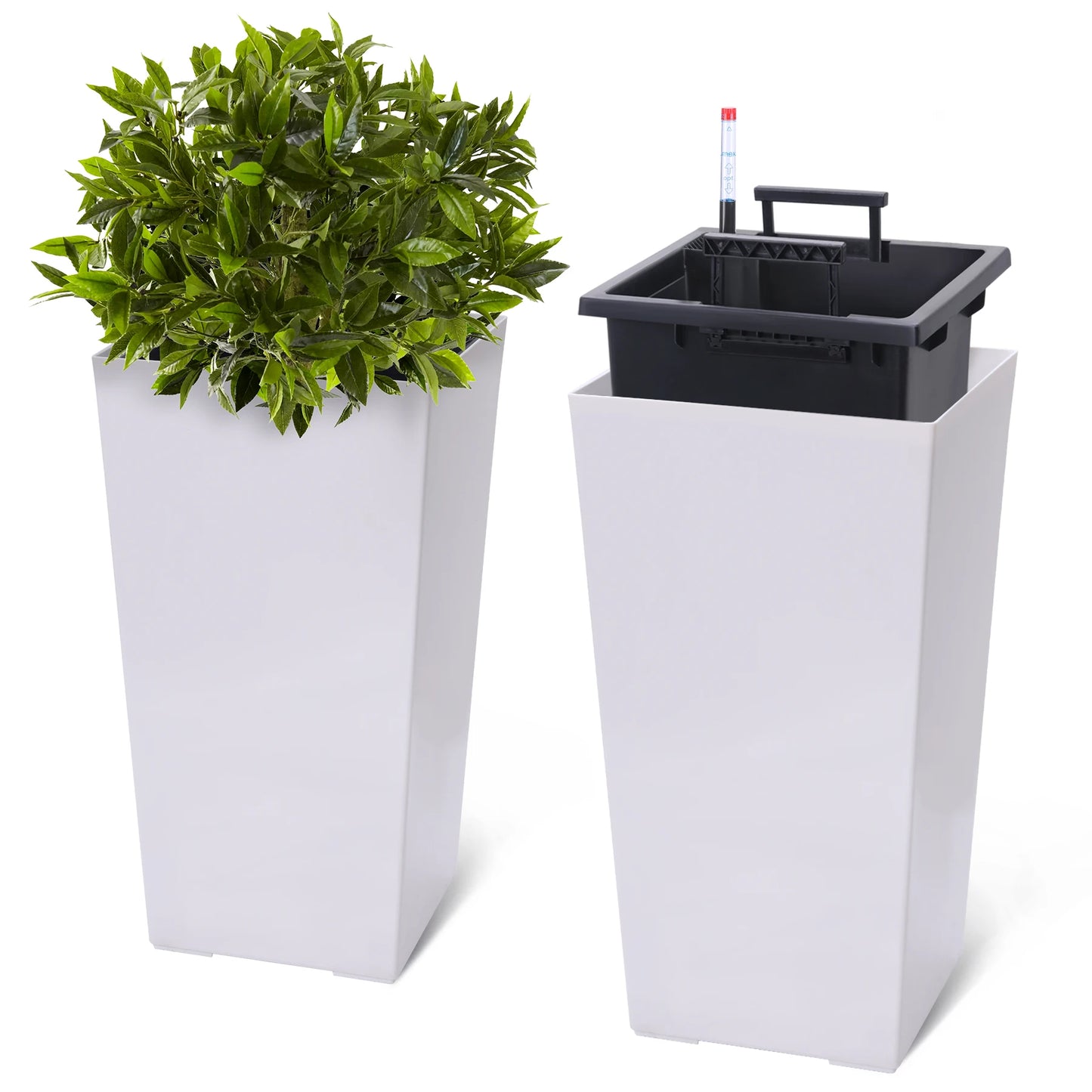 HobbyLane 2 Pack Self Absorbing Planter With Shelf Insert