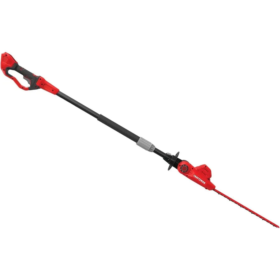 Cordless Pole Hedge Trimmer Lightweight With Extended Reach For Gardens