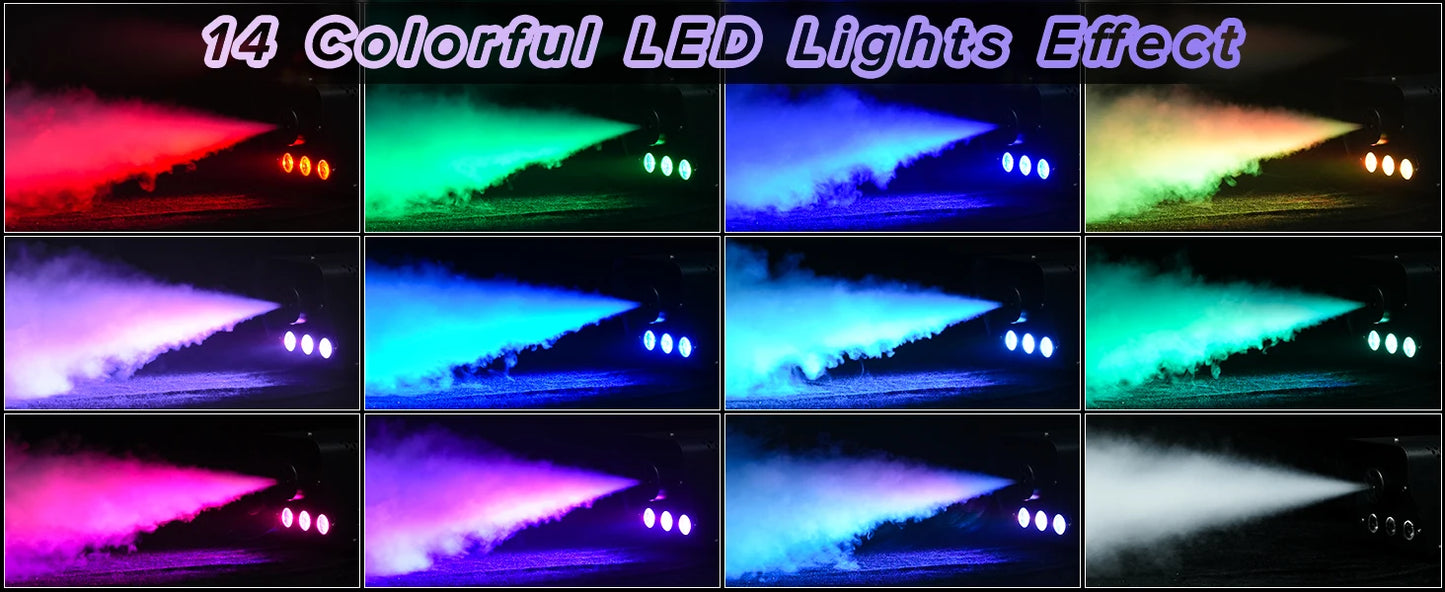 U'King 500W Smoke Machine With RGB Fog Effect Remote Control