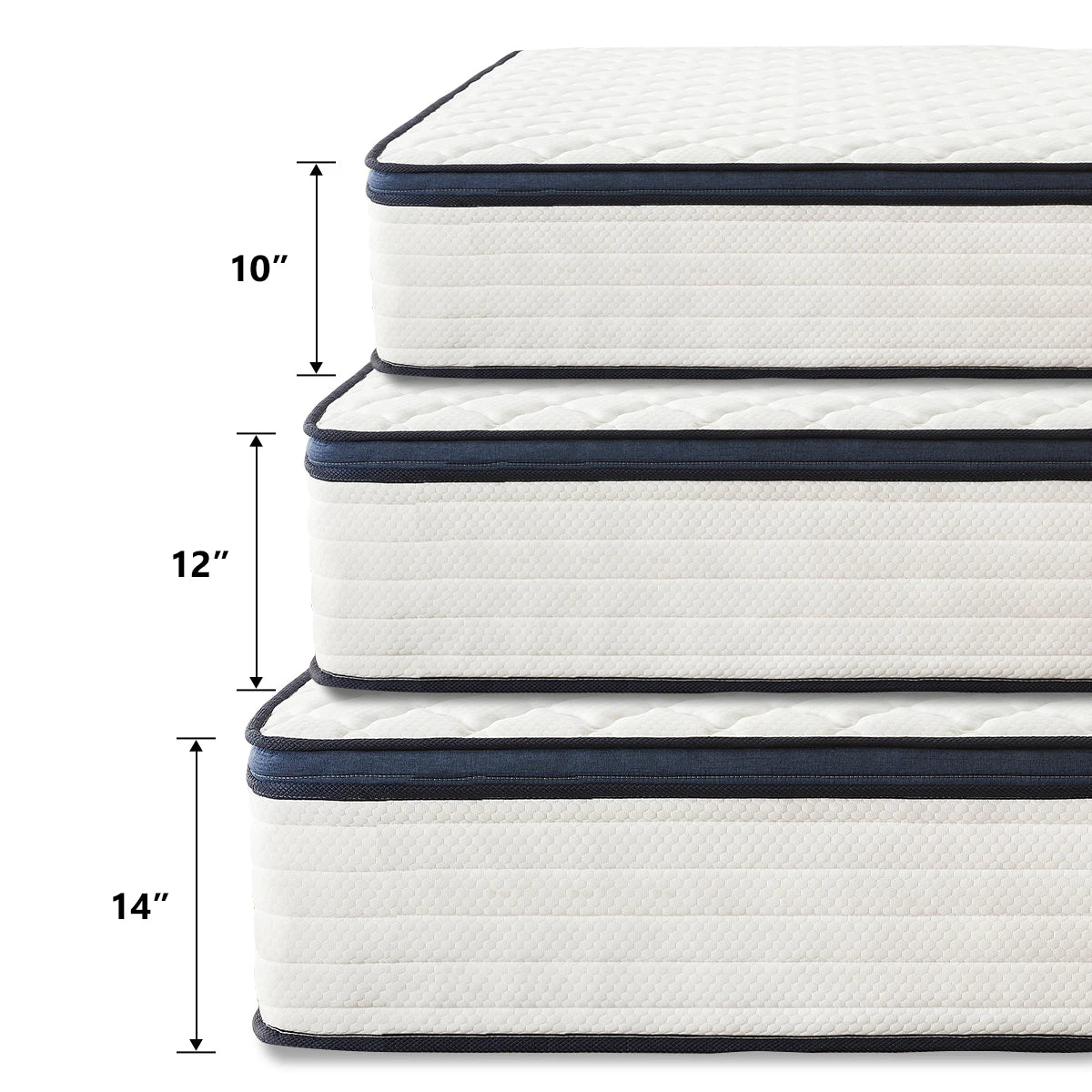 Amztree Gel Memory Foam Hybrid Mattress With Pressure Relief Motion Isolation