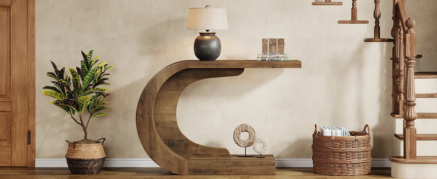 Tribesigns Mid Century Modern Console Table For Entryway