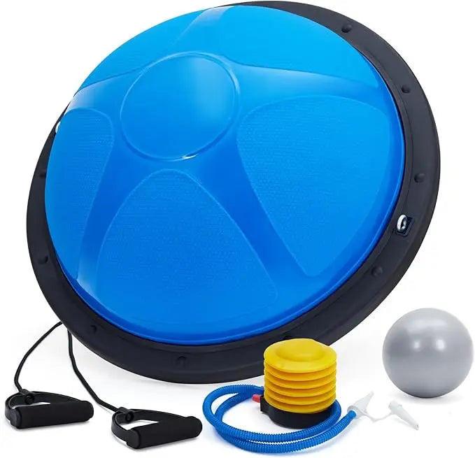 Half Exercise Ball Balance Trainer With Non Slip Base Pilates