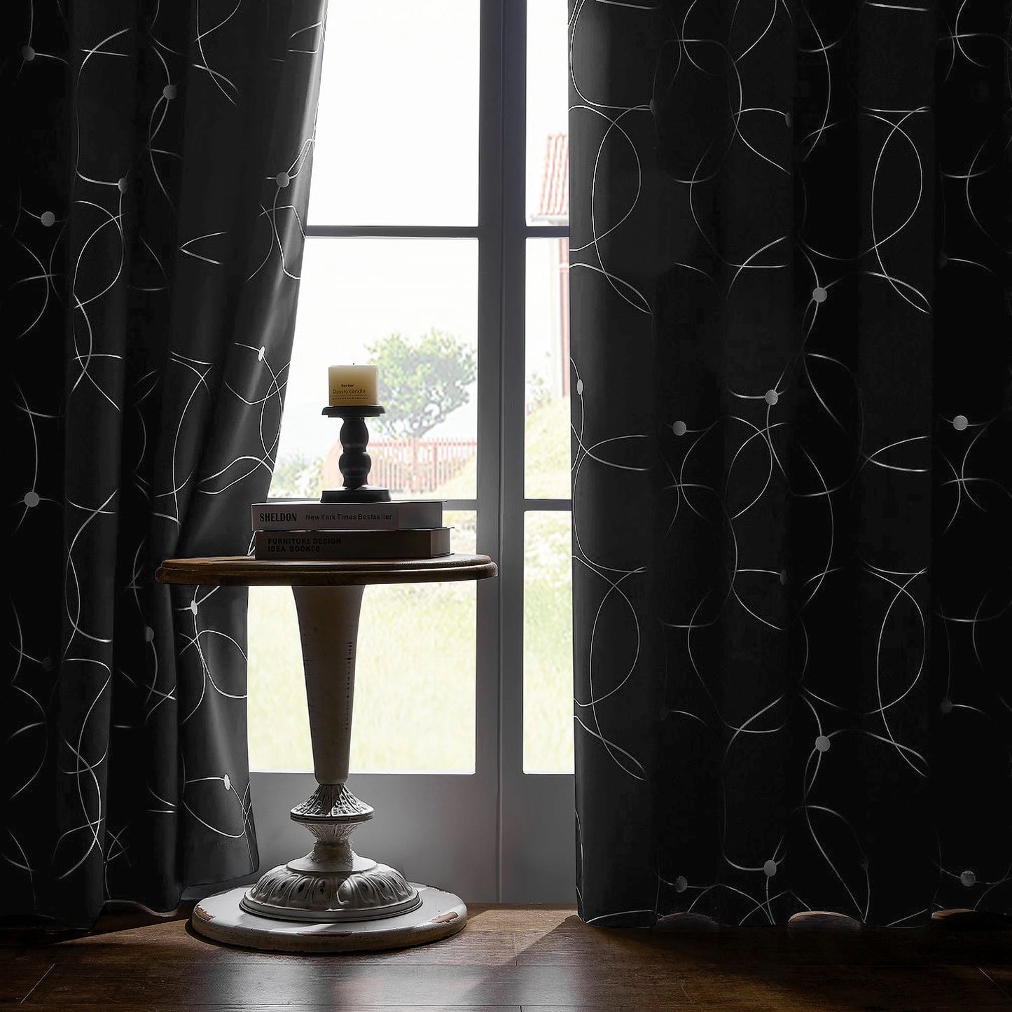 4 Piece Blackout Grommet Curtains Thermal Insulated Room Darkening