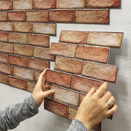 3D Imitation Brick Wall Stickers Removable Self-Adhesive Wallpaper