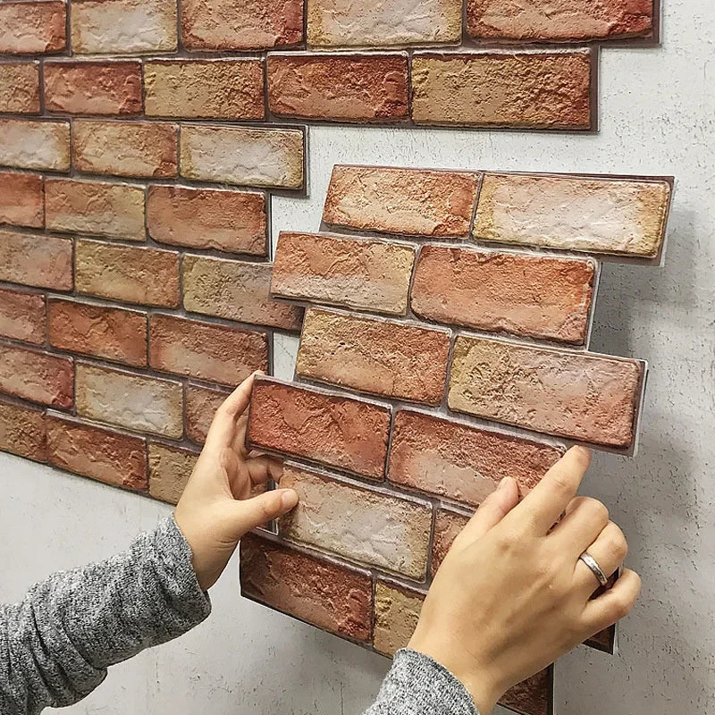 3D Imitation Brick Wall Stickers Waterproof Self Adhesive Decor