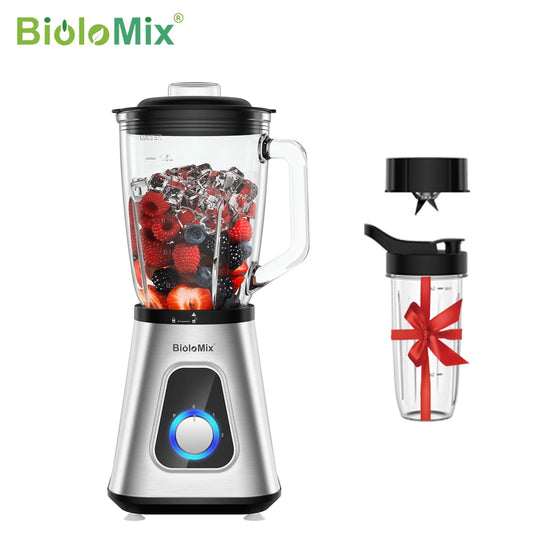 Biolomix 1300W Smoothie Maker With 1.5L Glass Jar Kitchen