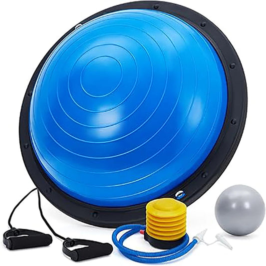 Half Exercise Ball Balance Trainer With Non Slip Base Pilates