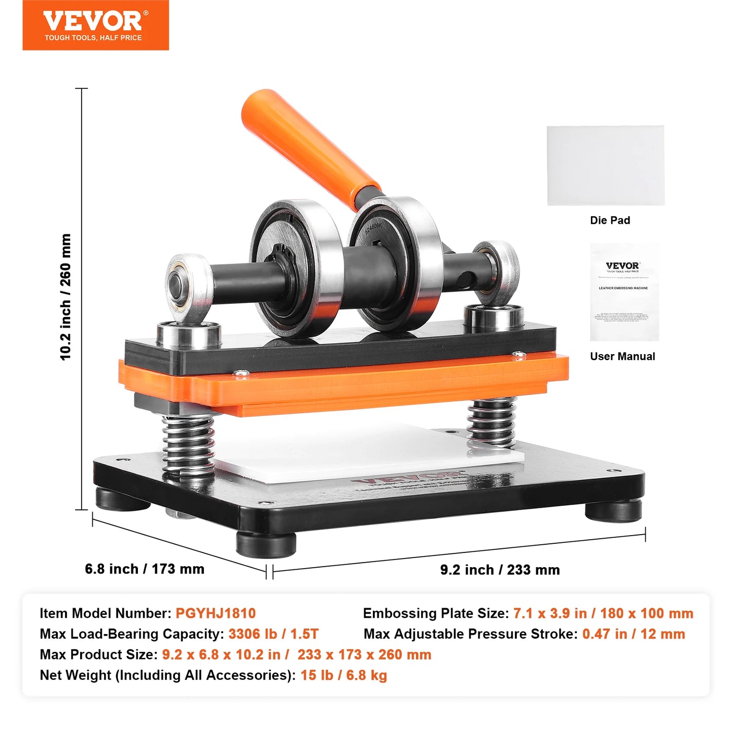 SucceBuy Leather Embossing Plate Die Cutter Manual Cutting Machine