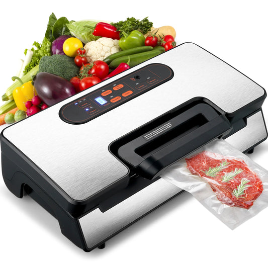 SucceBuy Vacuum Sealer Machine 130W 90KPa Food Preservation