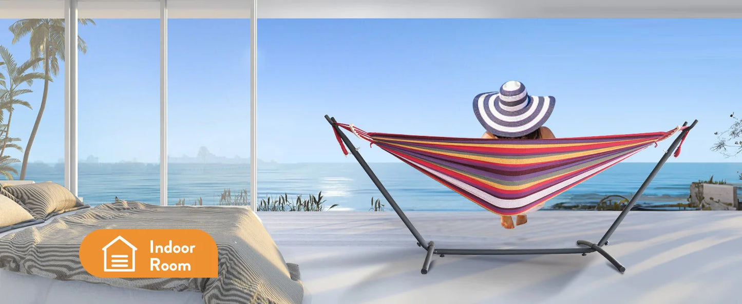 Gyroor Adjustable Stand Hammock With Storage Bag For Outdoor Relaxation