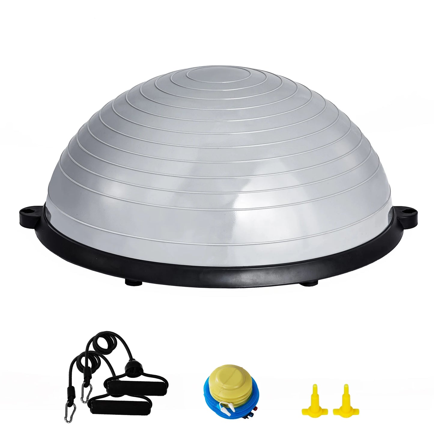 SucceBuy Half Exercise Ball Trainer With Resistance Bands