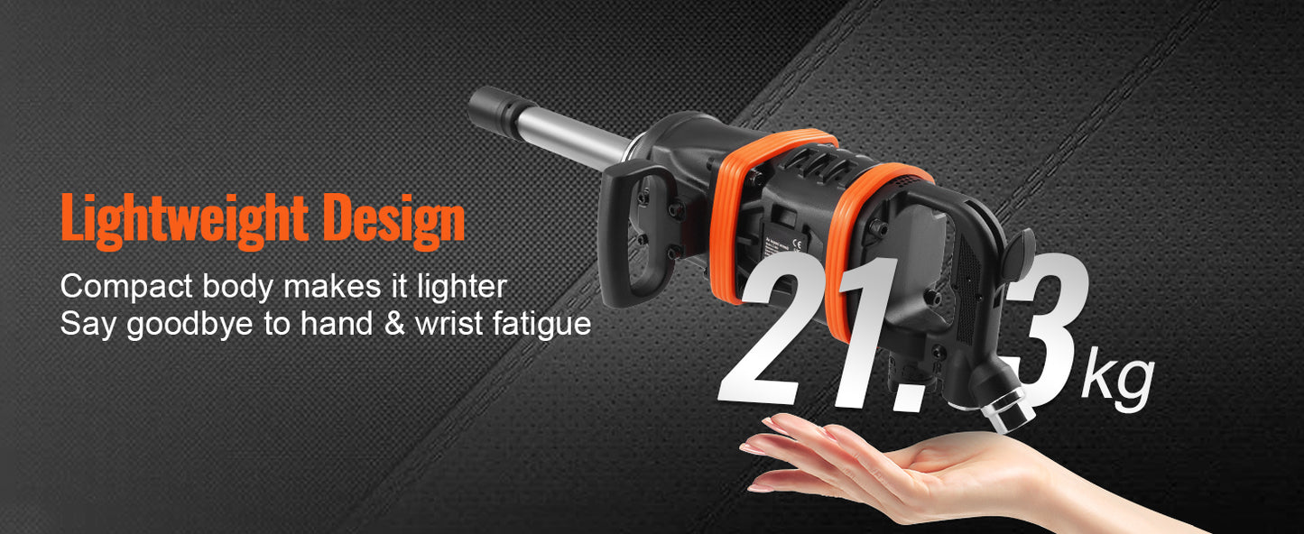 Air Impact Wrench Beast 5175 Foot Pounds Pneumatic Tool