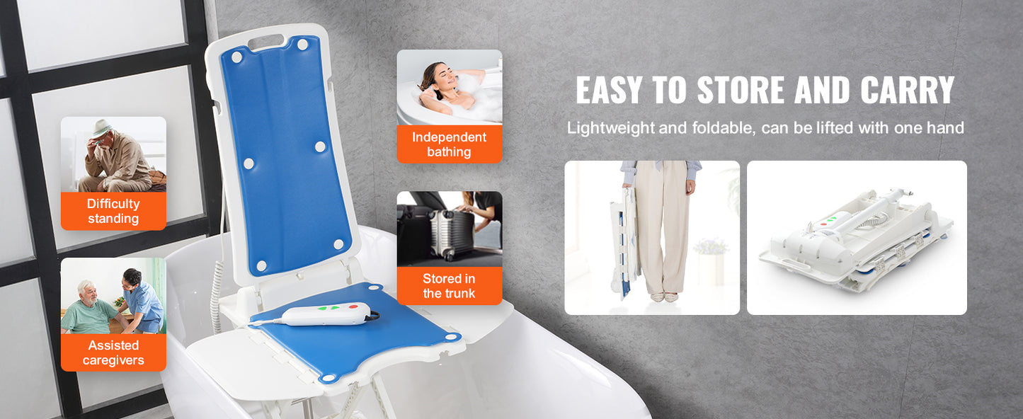 SucceBuy Electric Chair Lift For Seniors With Height Adjustable Support