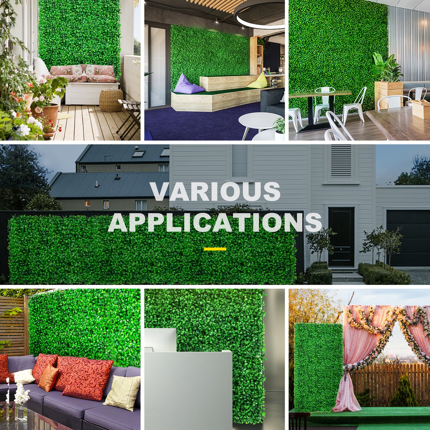 SucceBuy Boxwood Hedge Wall Panels For Privacy And Home Decor