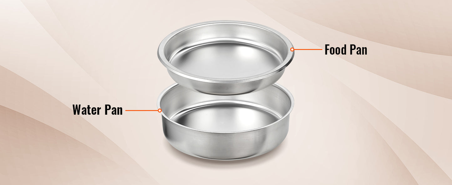 SucceBuy Stainless Steel Chafing Dish Buffet Set Two Pack