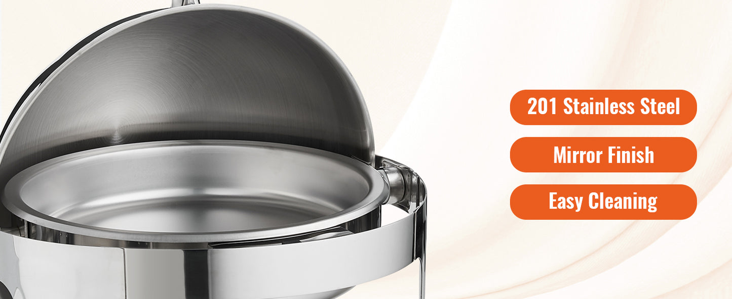 SucceBuy Stainless Steel Chafing Dish Buffet Set Two Pack