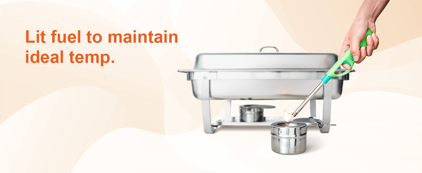 SucceBuy Rectangle Chafing Dish Buffet Warmer Server Set Of 2 4 6 Packs