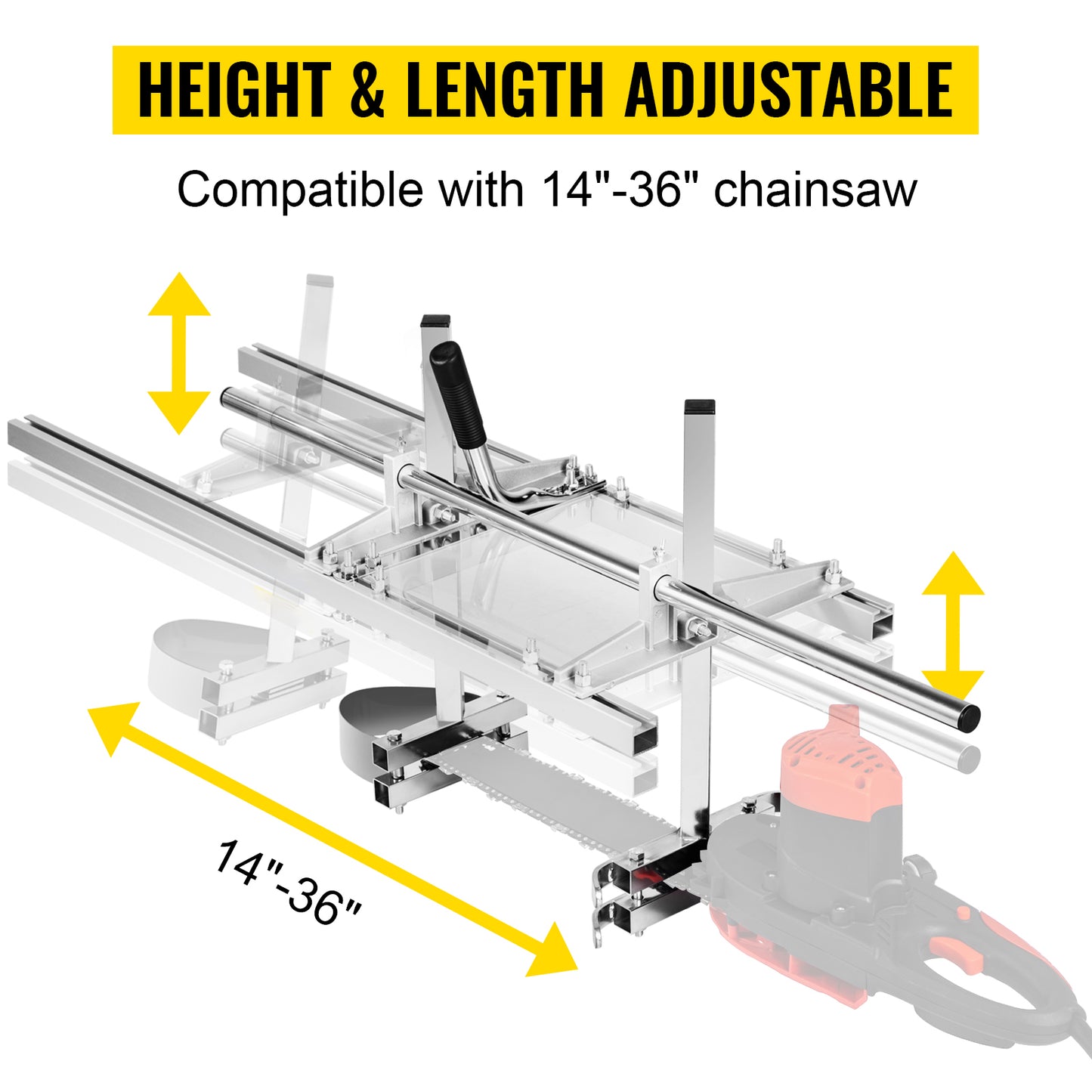 Chainsaw Mill for Planking and Lumber Cutting Portable Sawmill