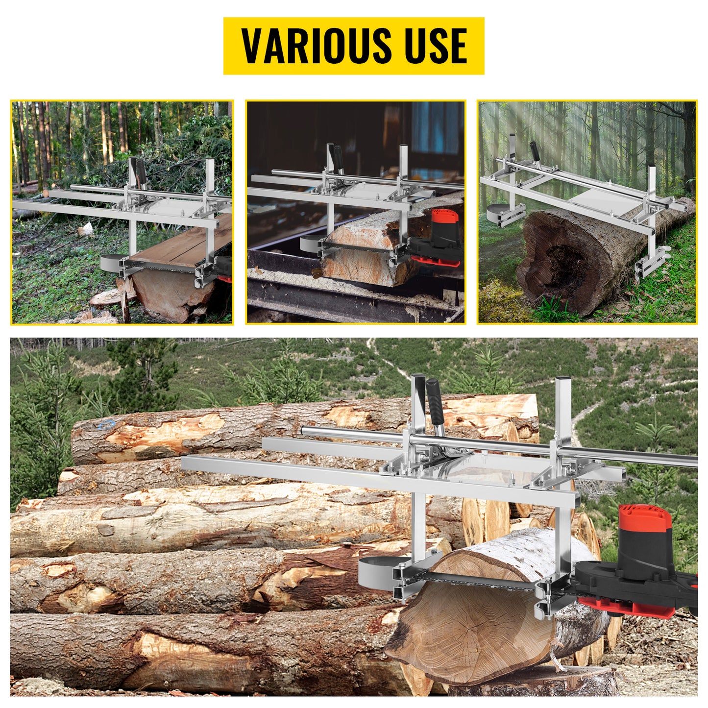 Chainsaw Mill for Planking and Lumber Cutting Portable Sawmill