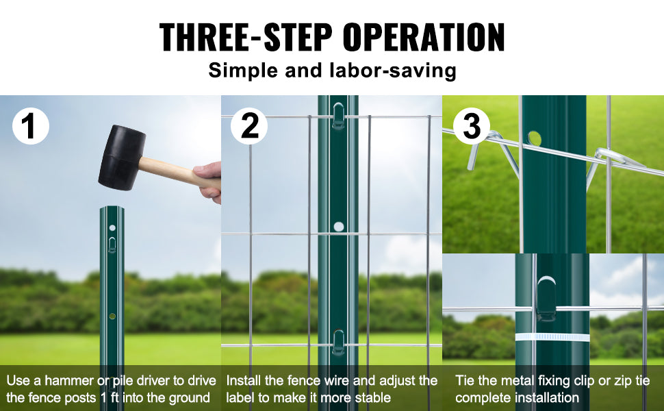 SucceBuy Fence Post T Post Heavy Duty Steel Stakes