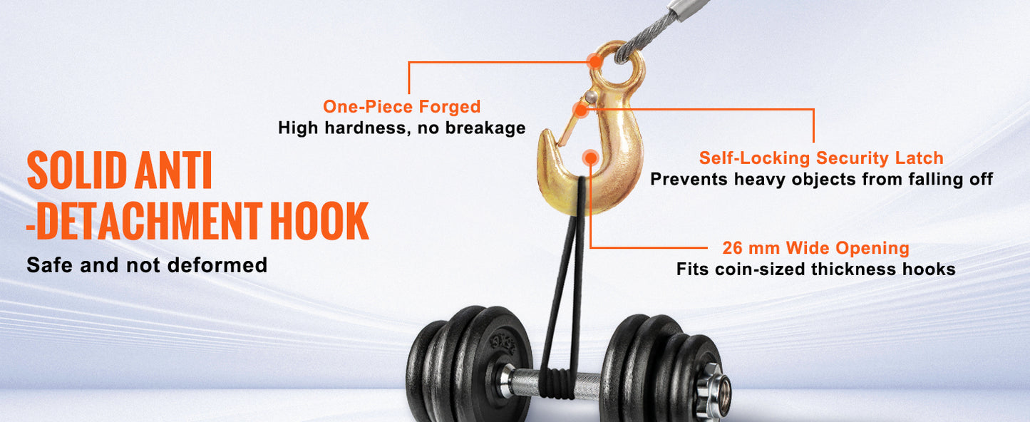SucceBuy Hand Winch Heavy Duty Rope Crank With 2-Way Ratchet